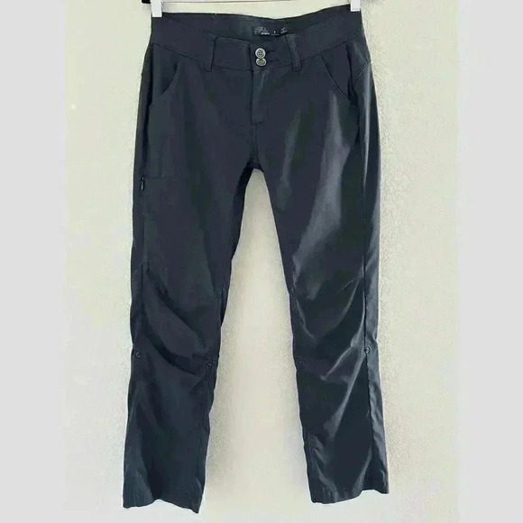 PrAna Women's 4 Halle Convertible Nylon Stretch Stormy Night Hiking Pants - Picture 3 of 6
